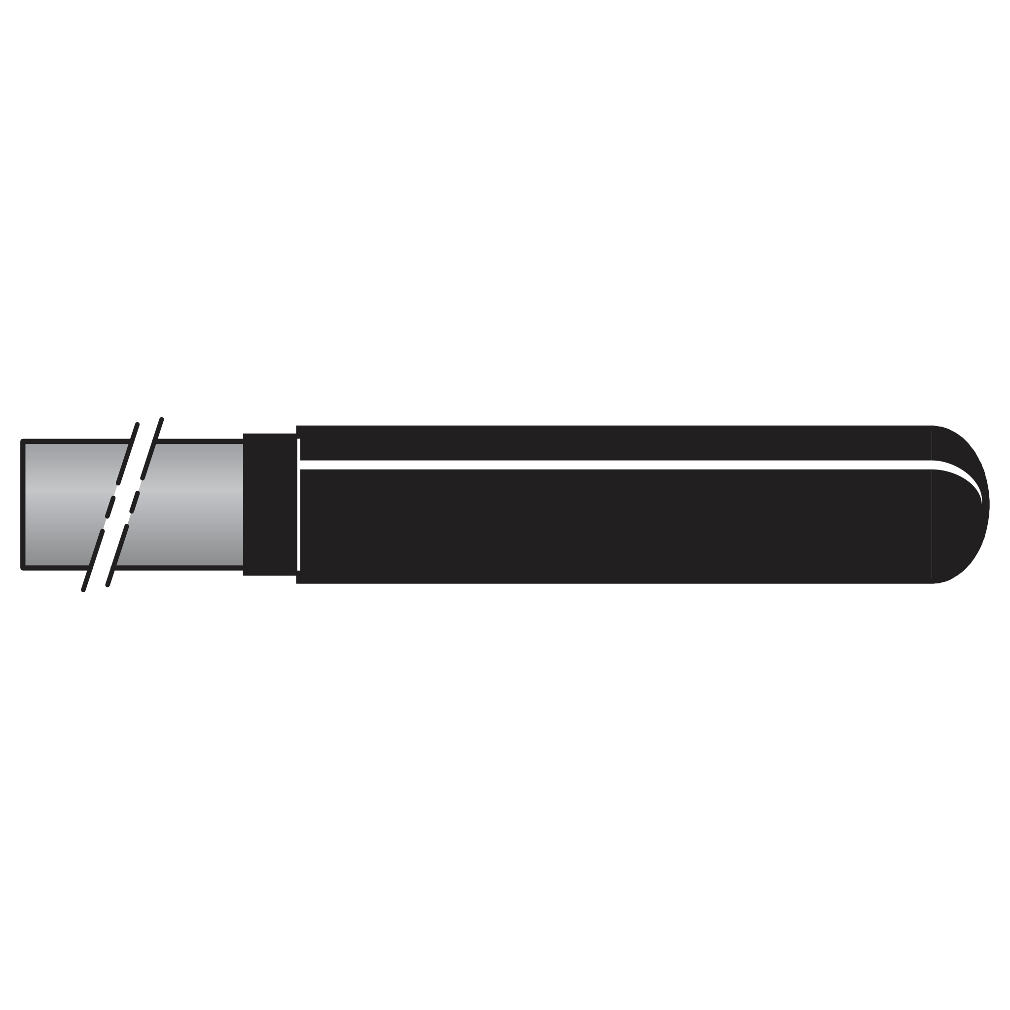 200C/22 Carbon fibre handles length 22 cm (8.7 in.) - Product - Main View