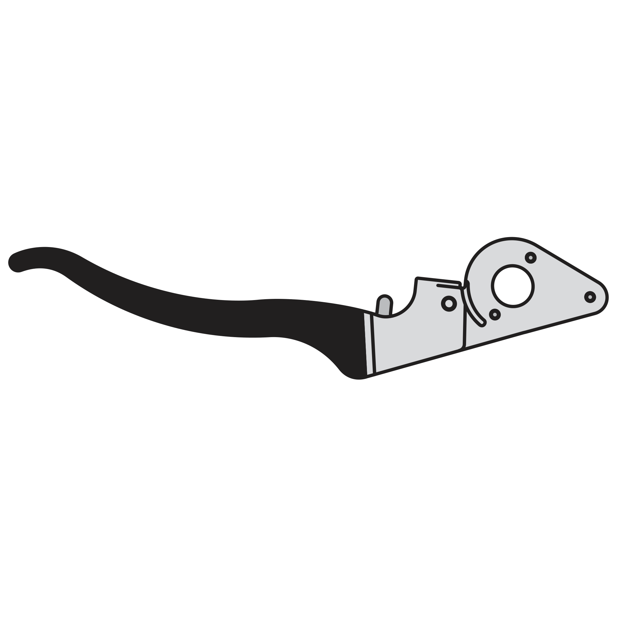 9/1 Complete handle assembly without blade - Product - Main View