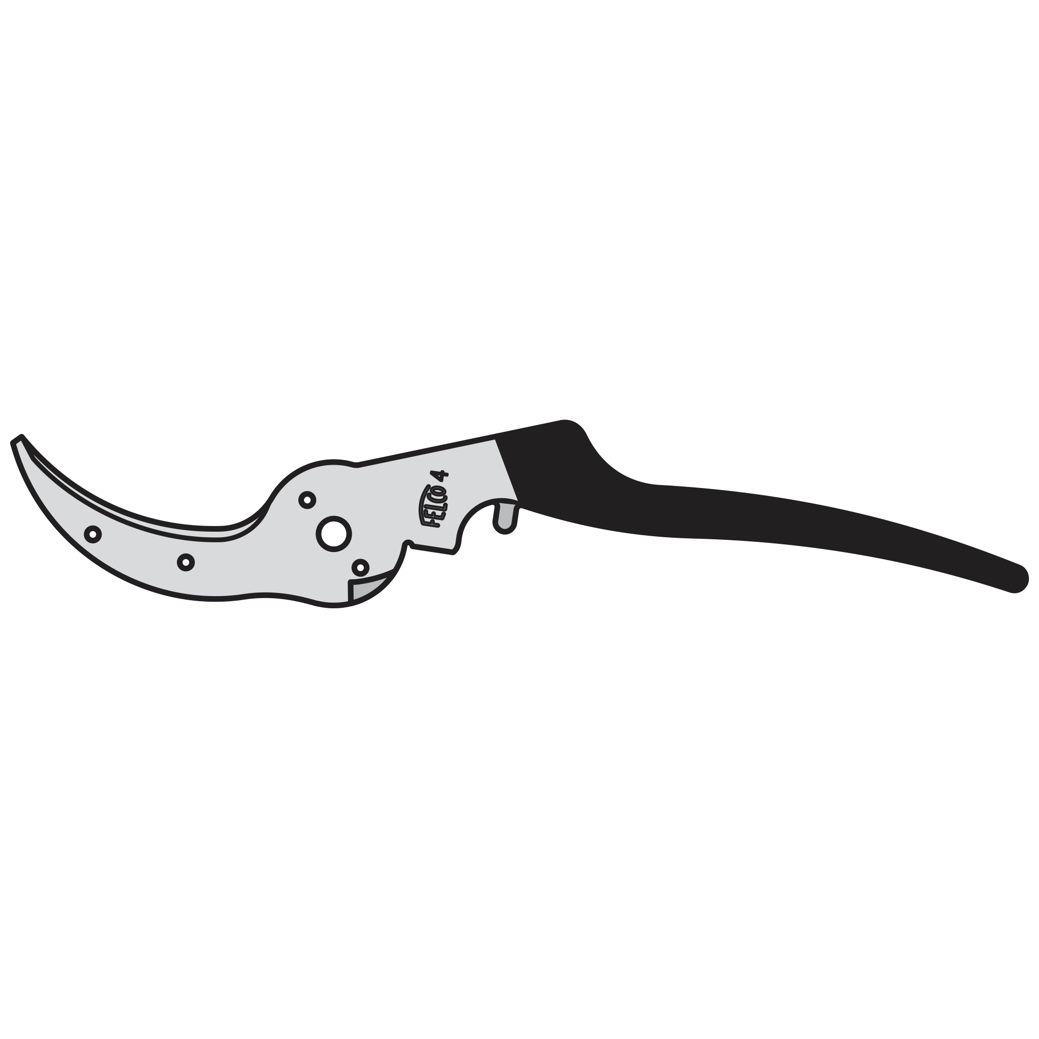 4/2 Complete handle assembly without counter blade - Product - Main View