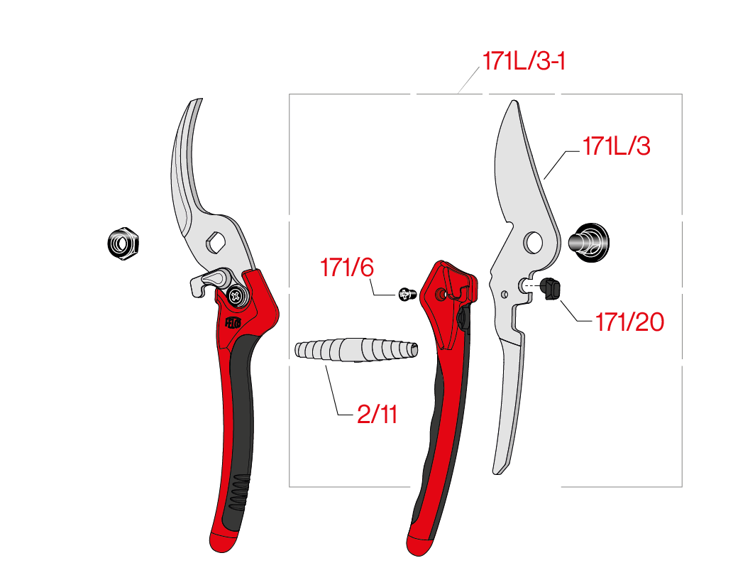 Spare parts for Felco 171M