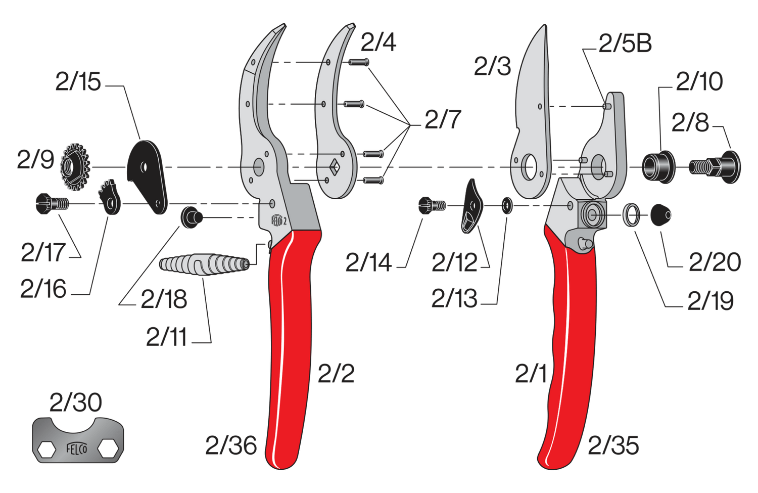 Spare parts for Felco 2