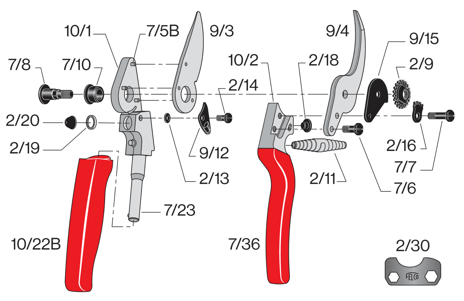 Spare parts for Felco 10