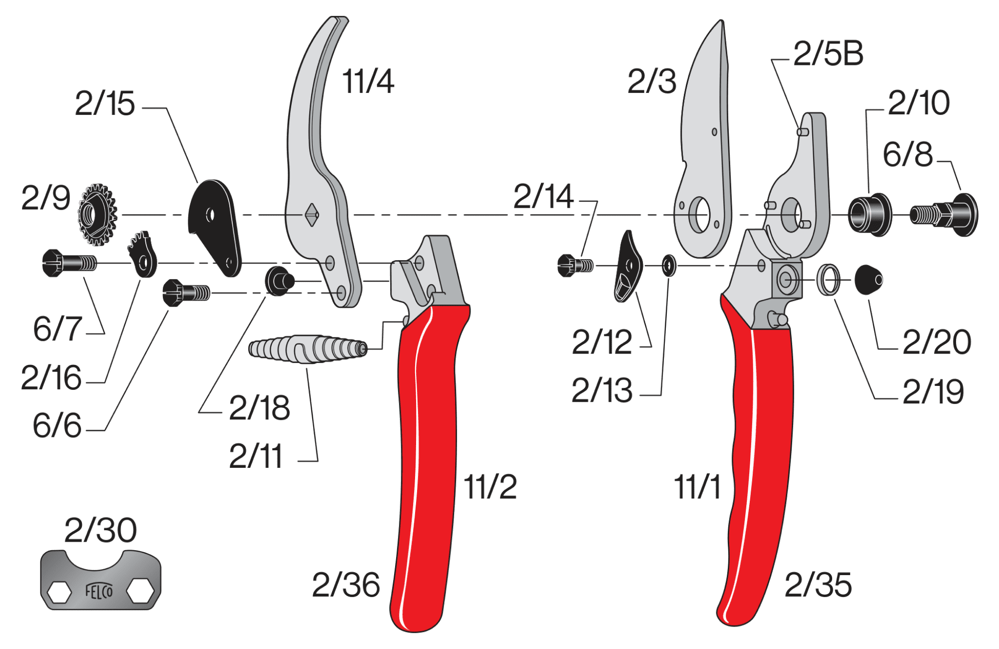 FELCO 11 – FELCO 11 – gyártói ábra, robbantott ábra