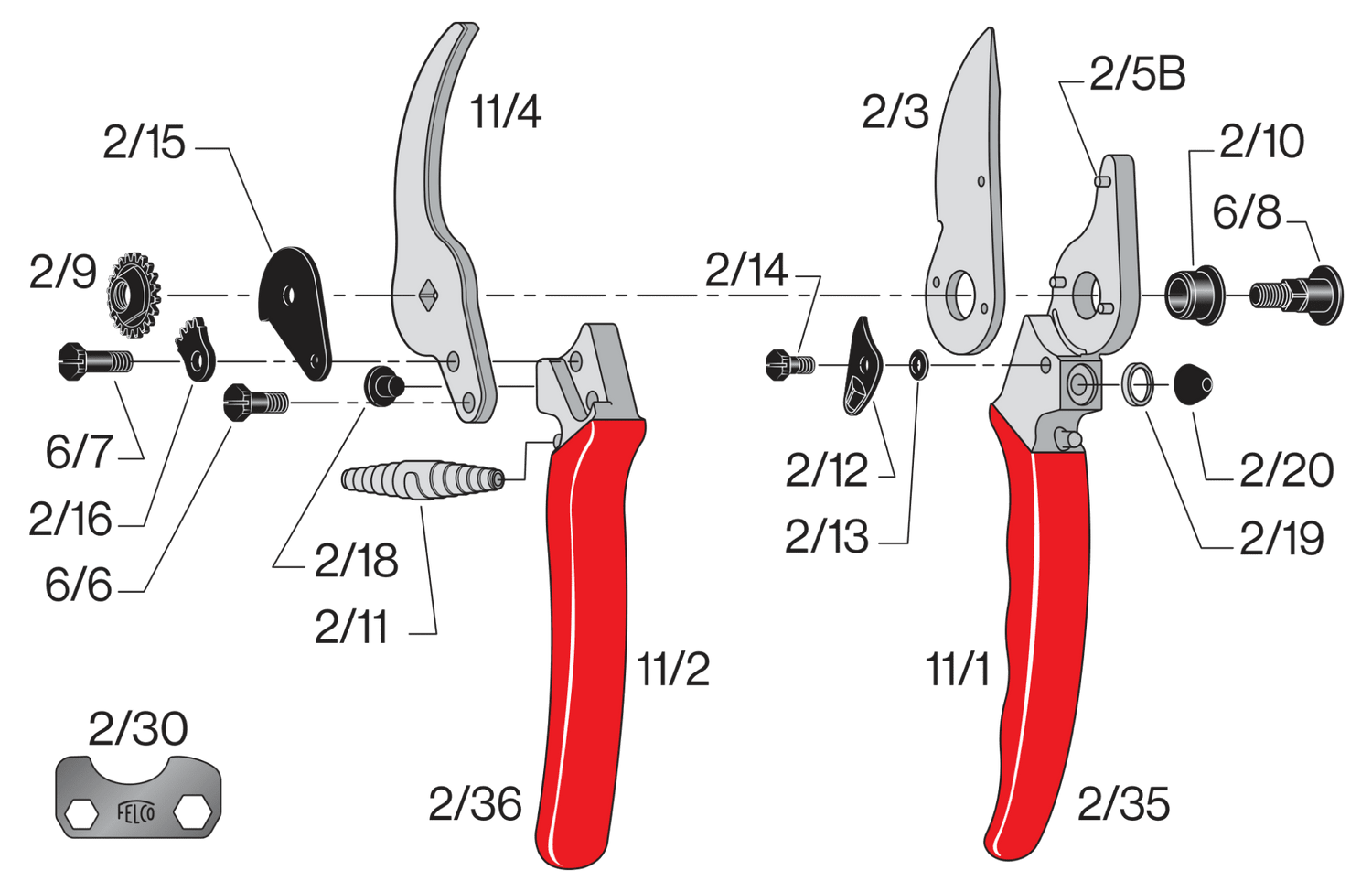 Spare parts for Felco 11