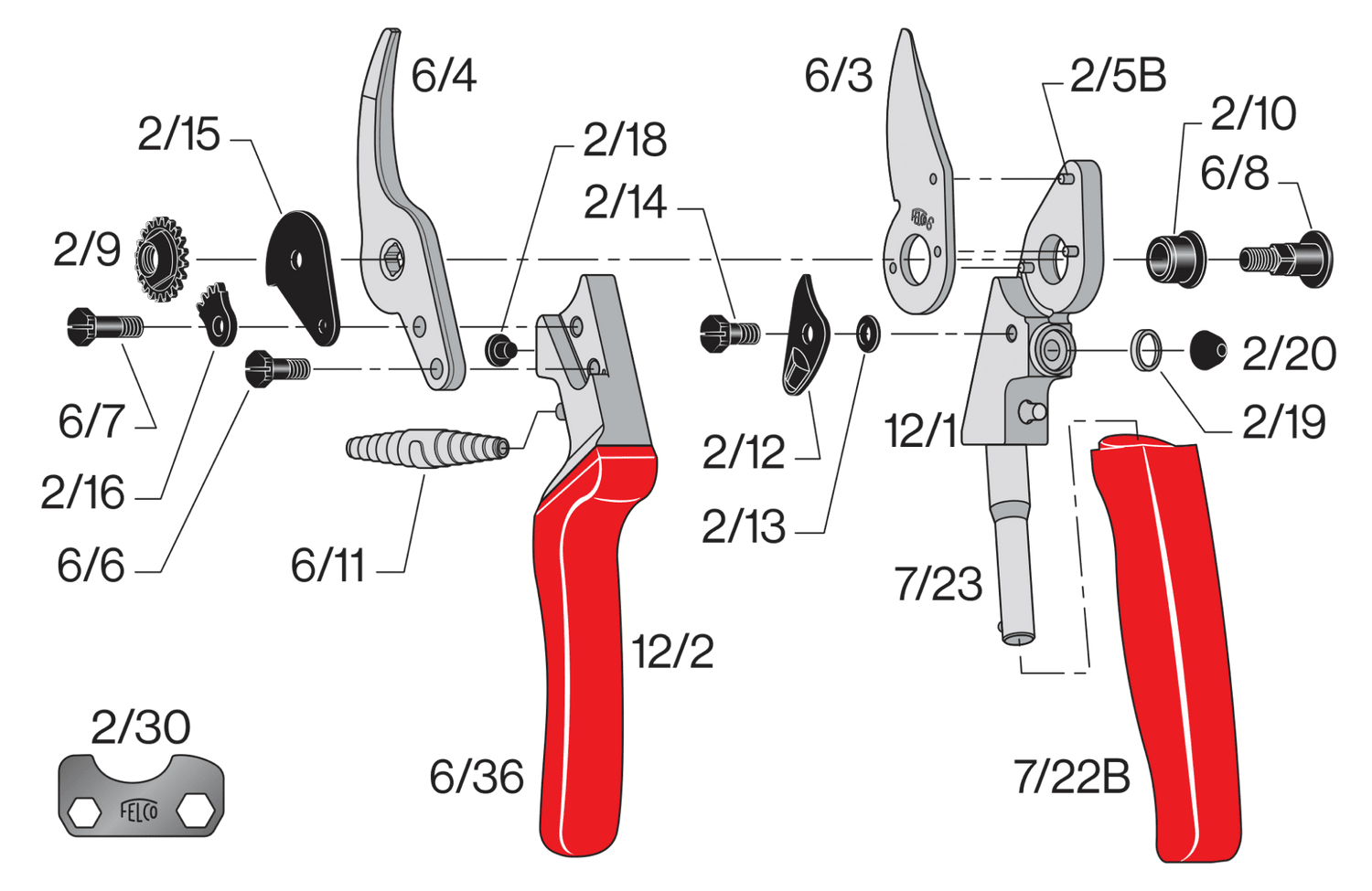 Spare parts for Felco 12