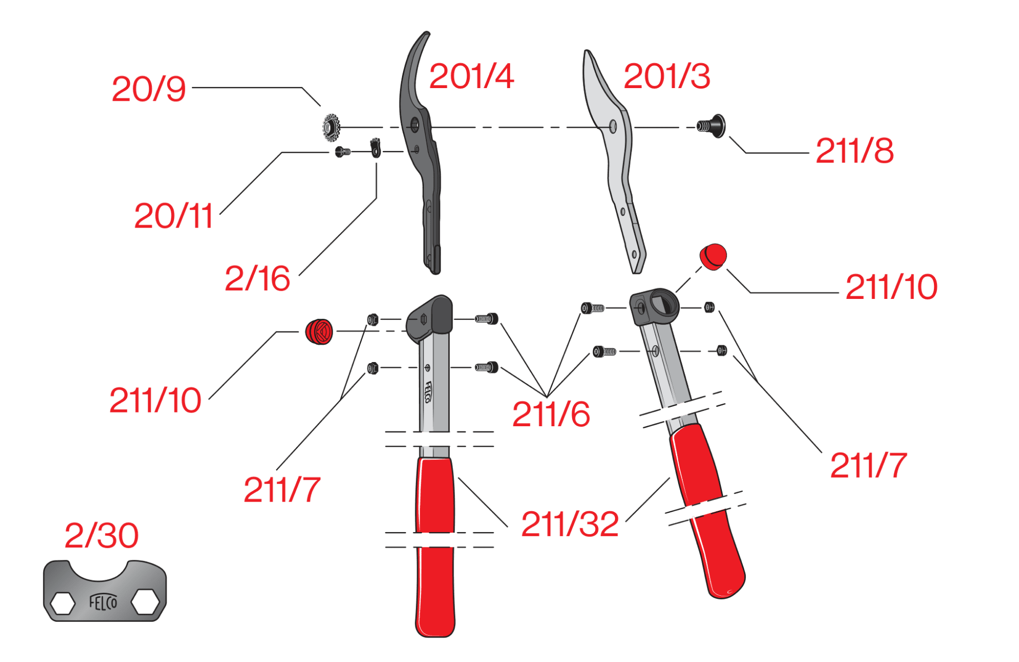 FELCO 201-50 – FELCO 201-50 – gyártói ábra, robbantott ábra