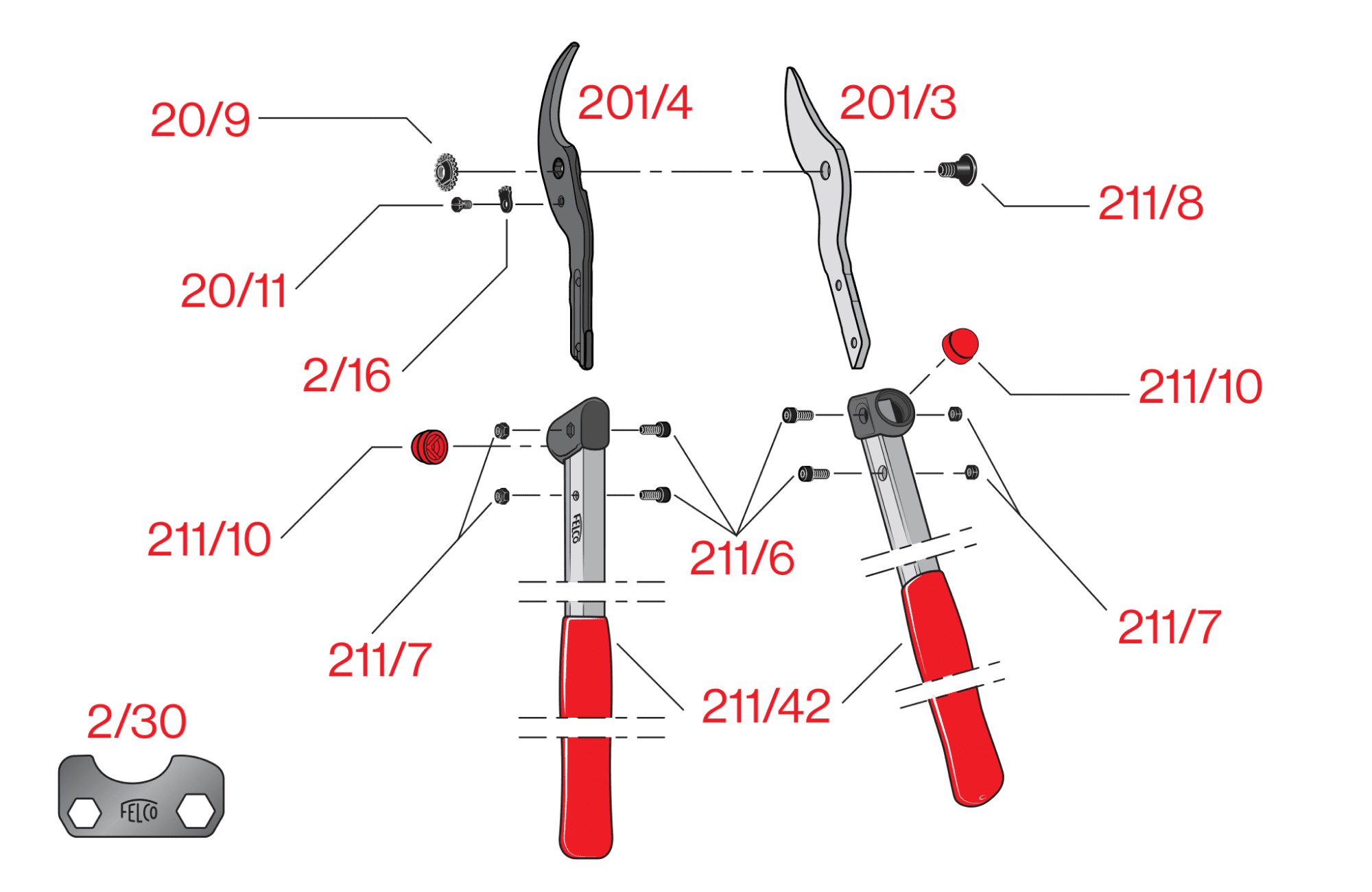 FELCO 201-60 – FELCO 201-60 – gyártói ábra, robbantott ábra