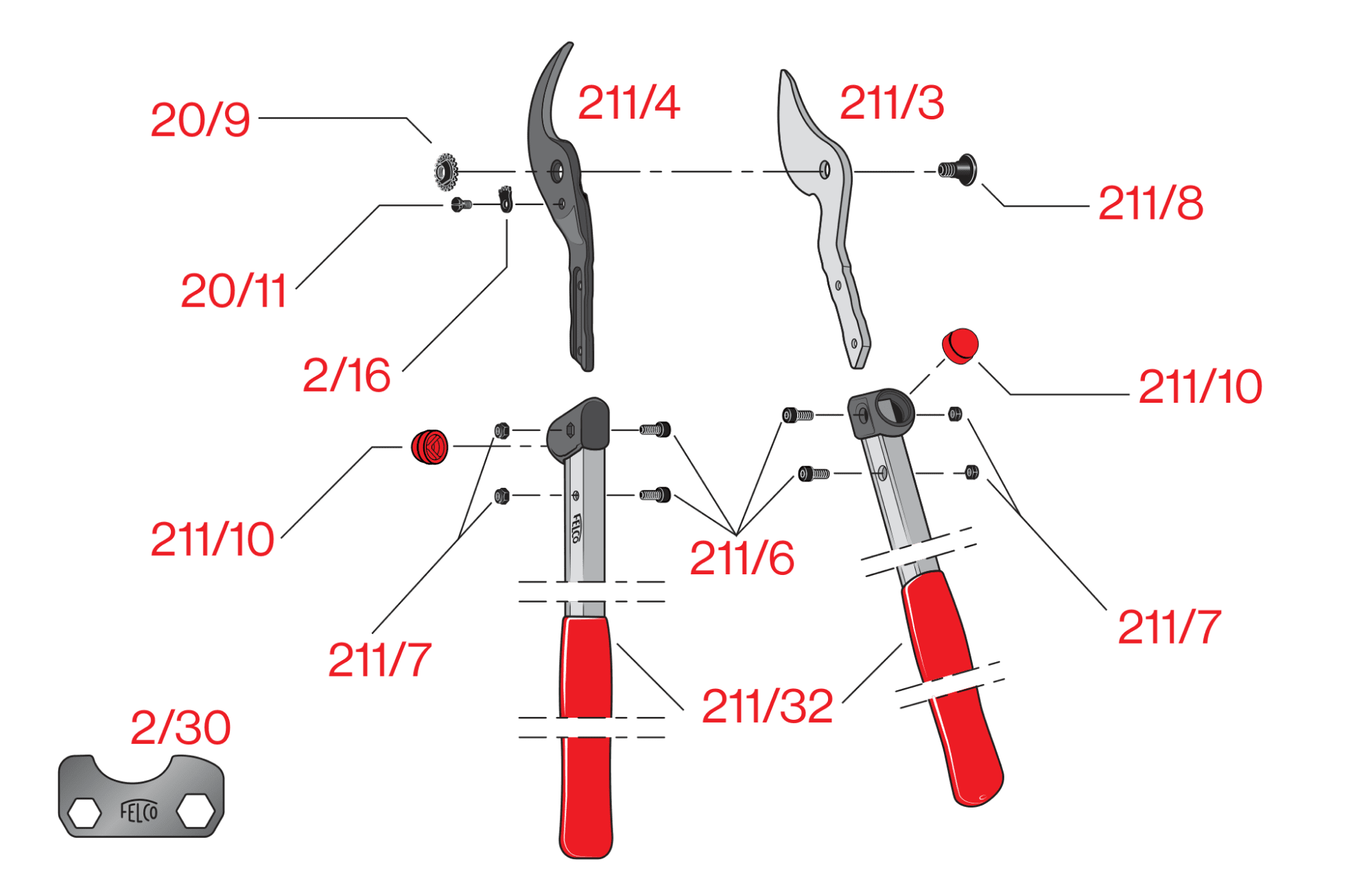 FELCO 211-50 – FELCO 211-50 – gyártói ábra, robbantott ábra