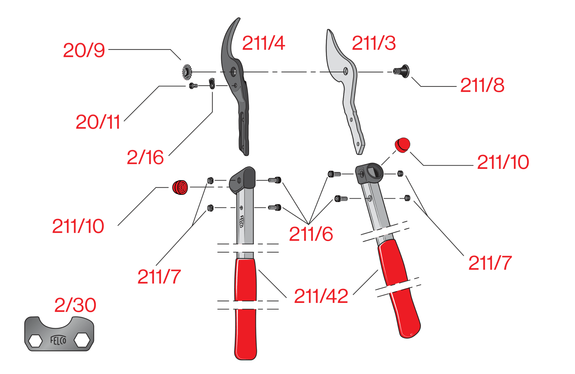 FELCO 211-60 – FELCO 211-60 – gyártói ábra, robbantott ábra