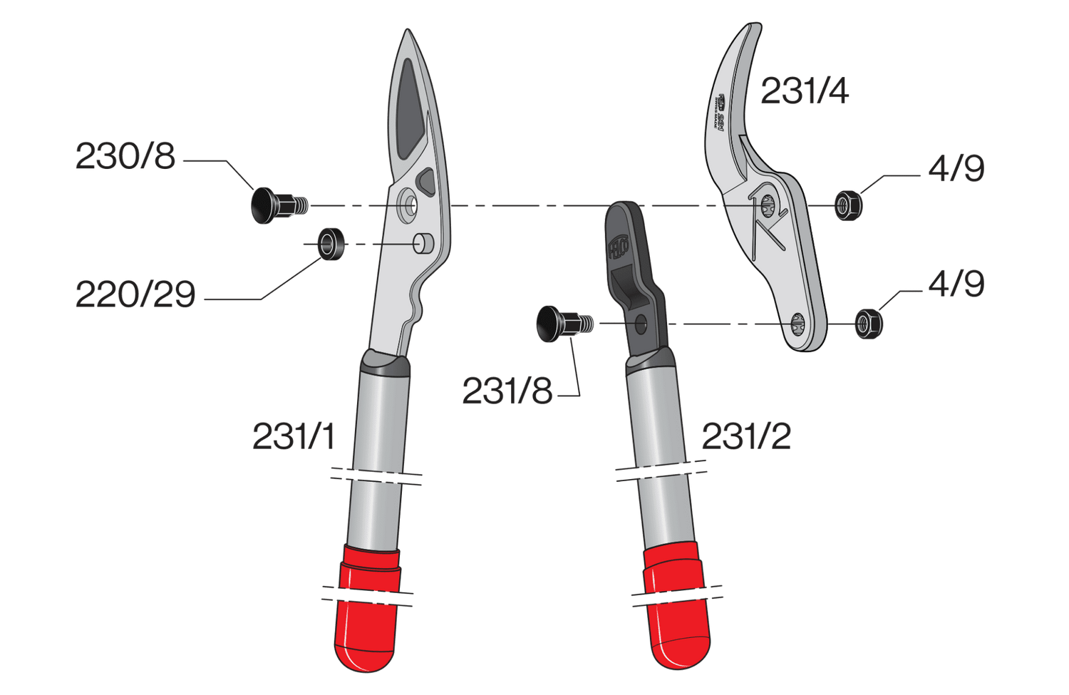 Spare parts for Felco 231