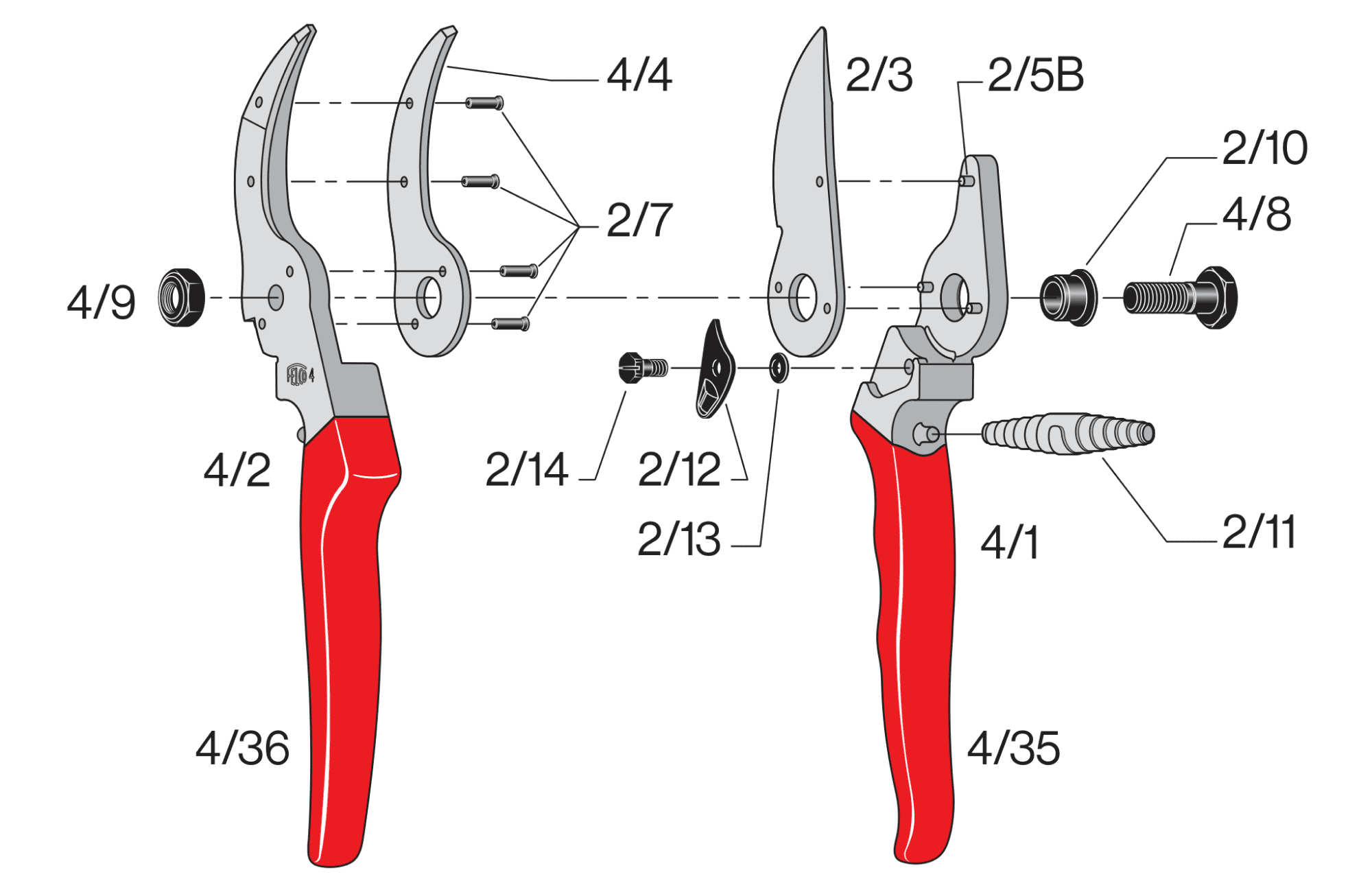 FELCO 4 – FELCO 4 – gyártói ábra, robbantott ábra