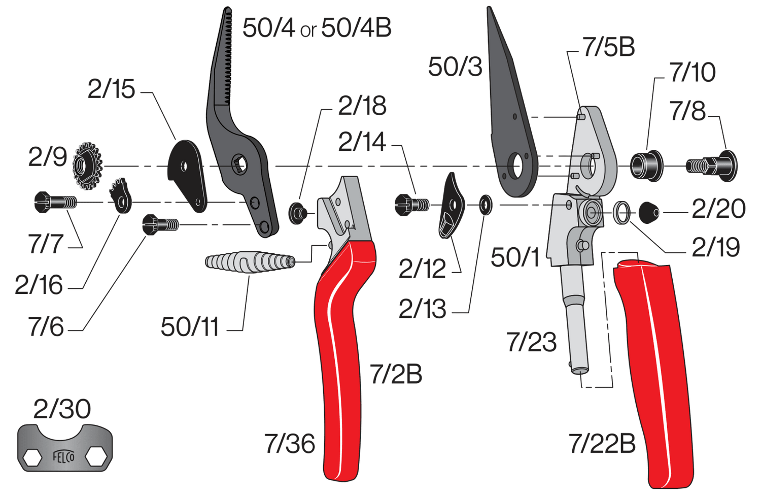 Spare parts for Felco 50