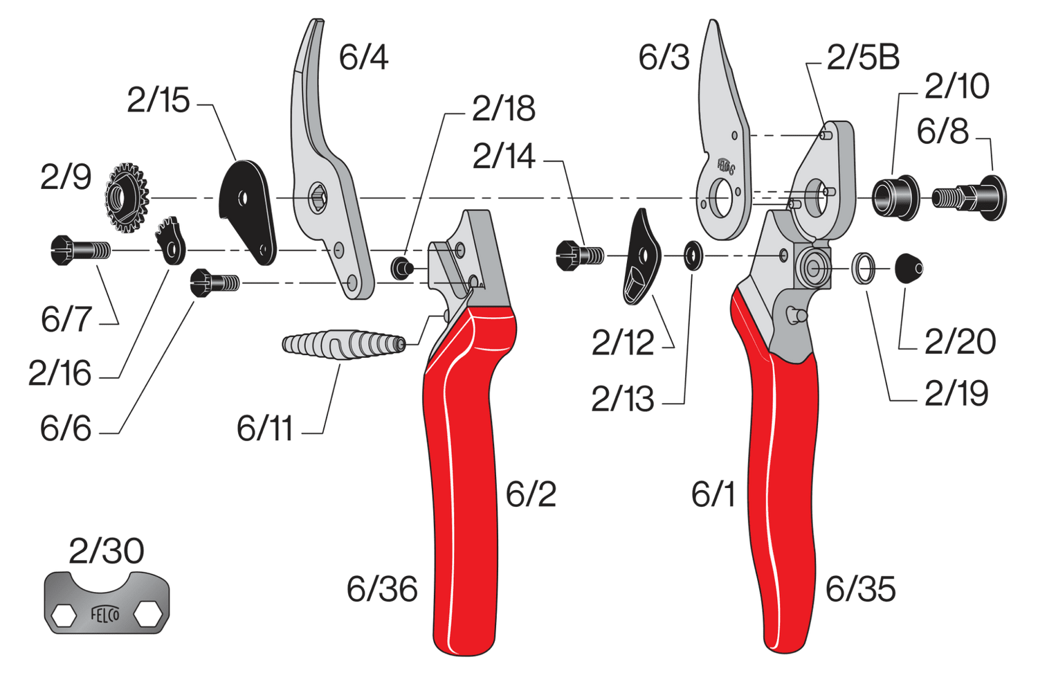 Spare parts for Felco 6