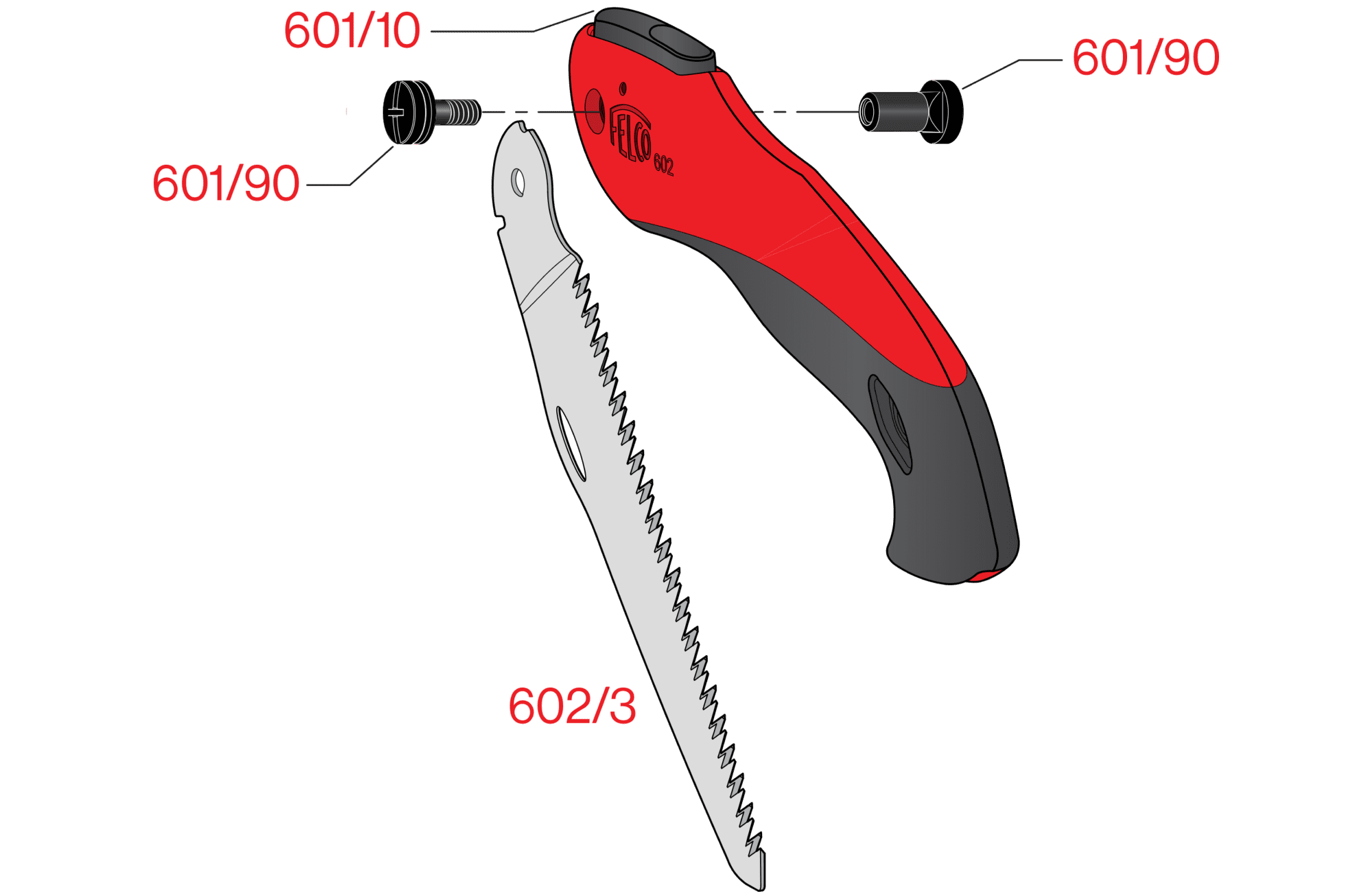 FELCO 602 – FELCO 602 – gyártói ábra, robbantott ábra