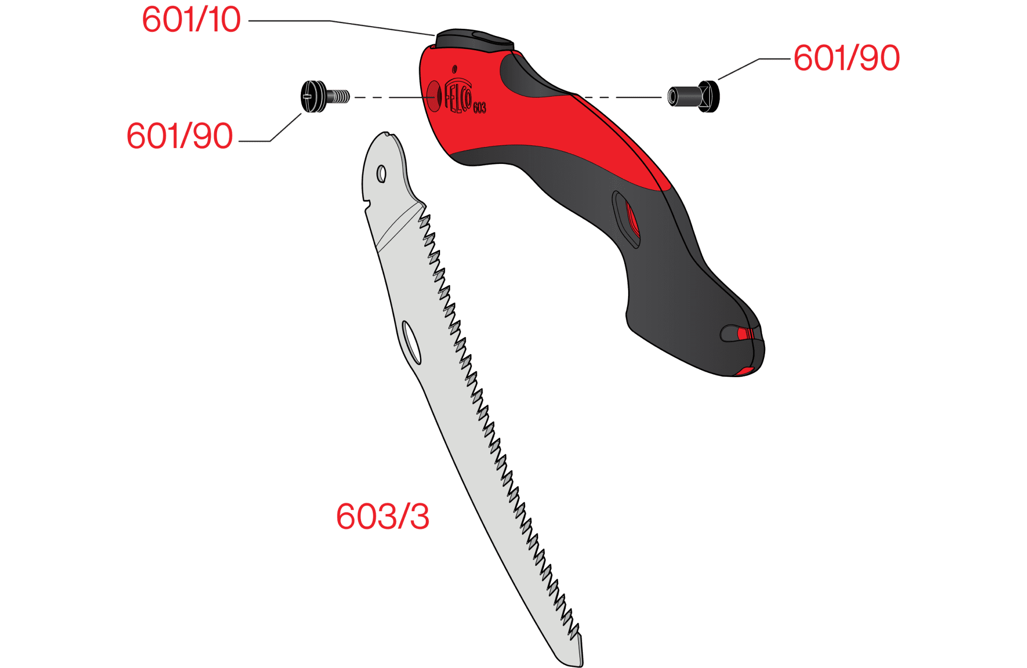 FELCO 603 – FELCO 603 – gyártói ábra, robbantott ábra
