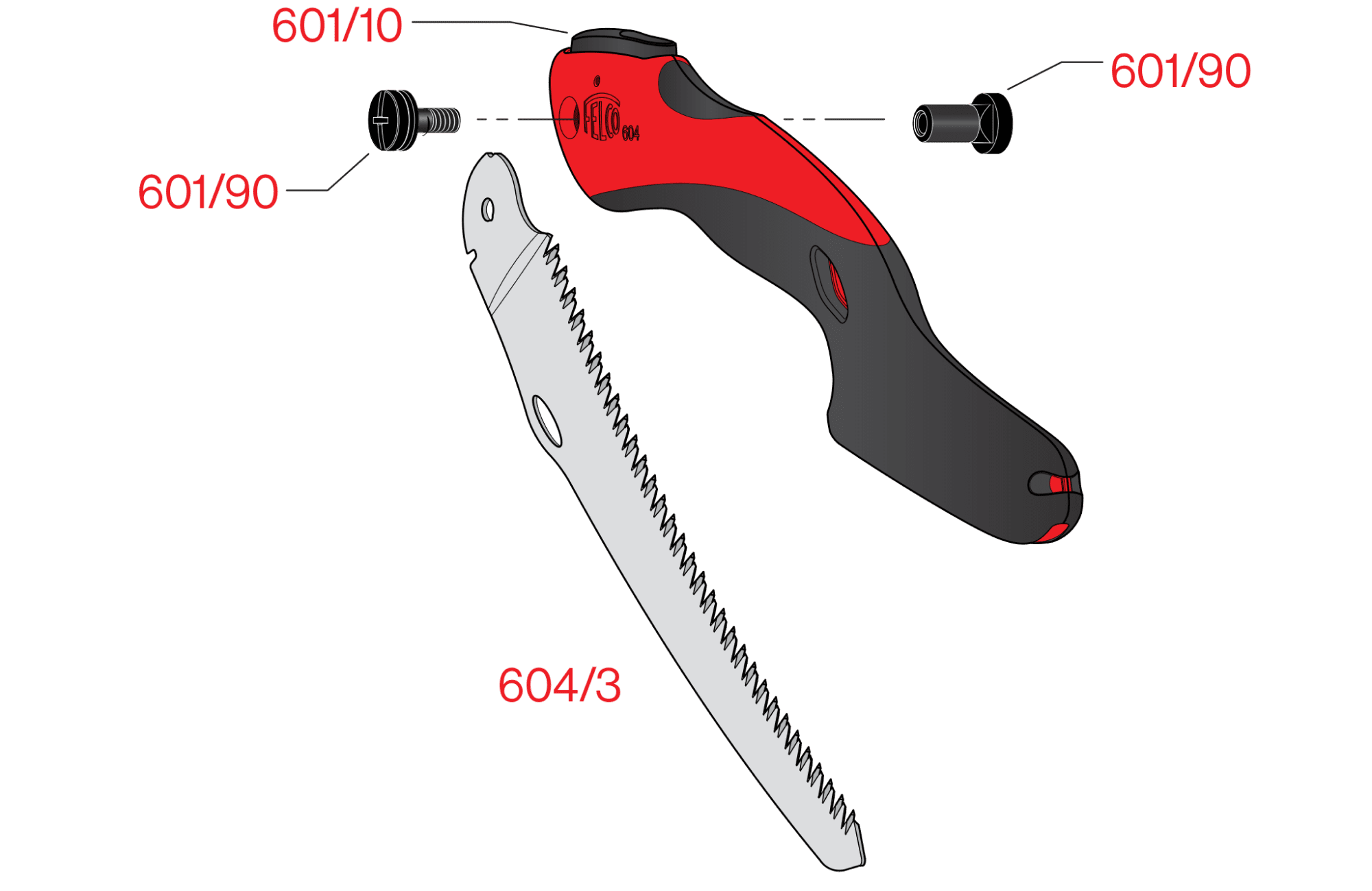 FELCO 604 – FELCO 604 – gyártói ábra, robbantott ábra