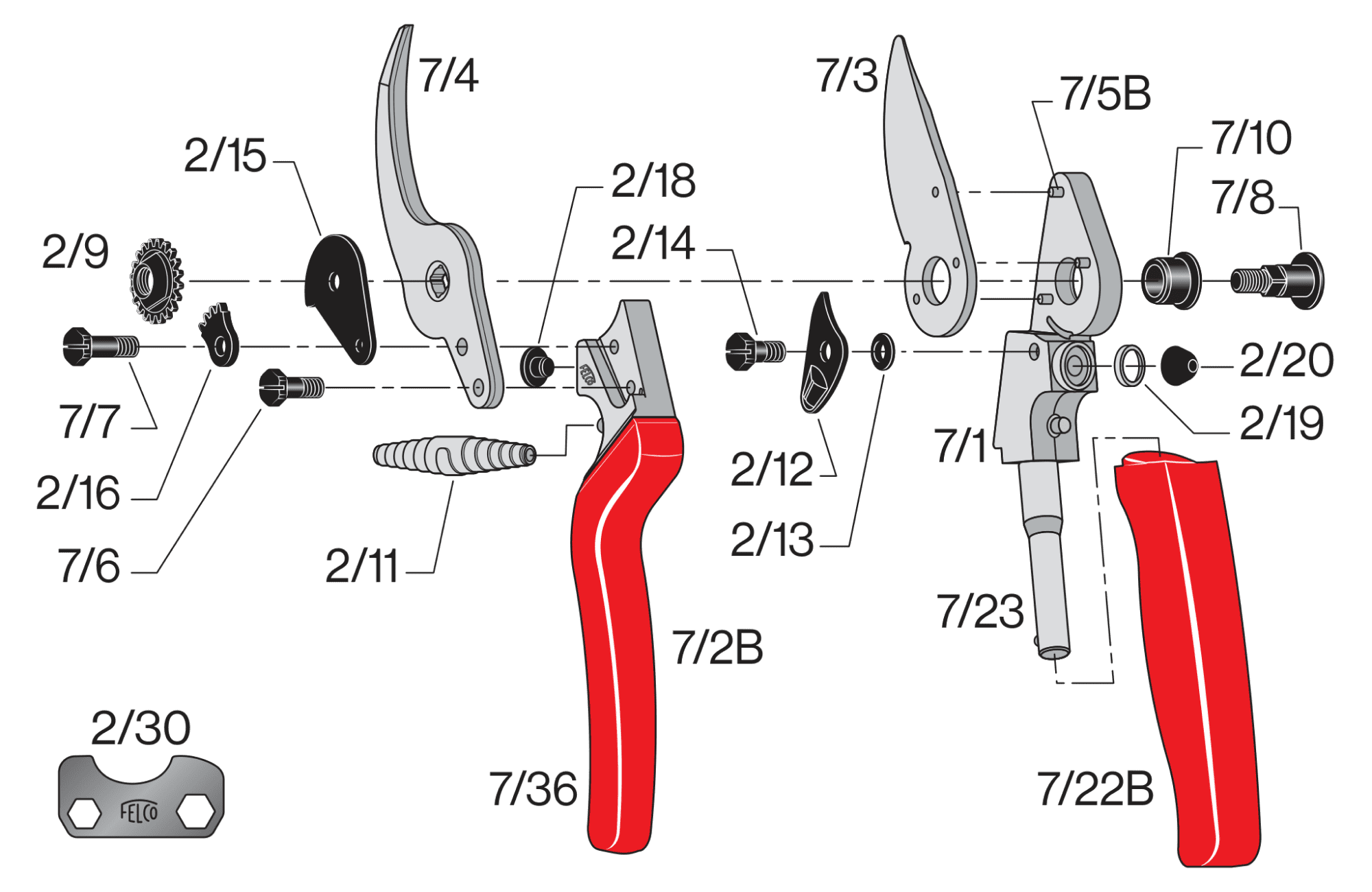 FELCO 7 – FELCO 7 – gyártói ábra, robbantott ábra