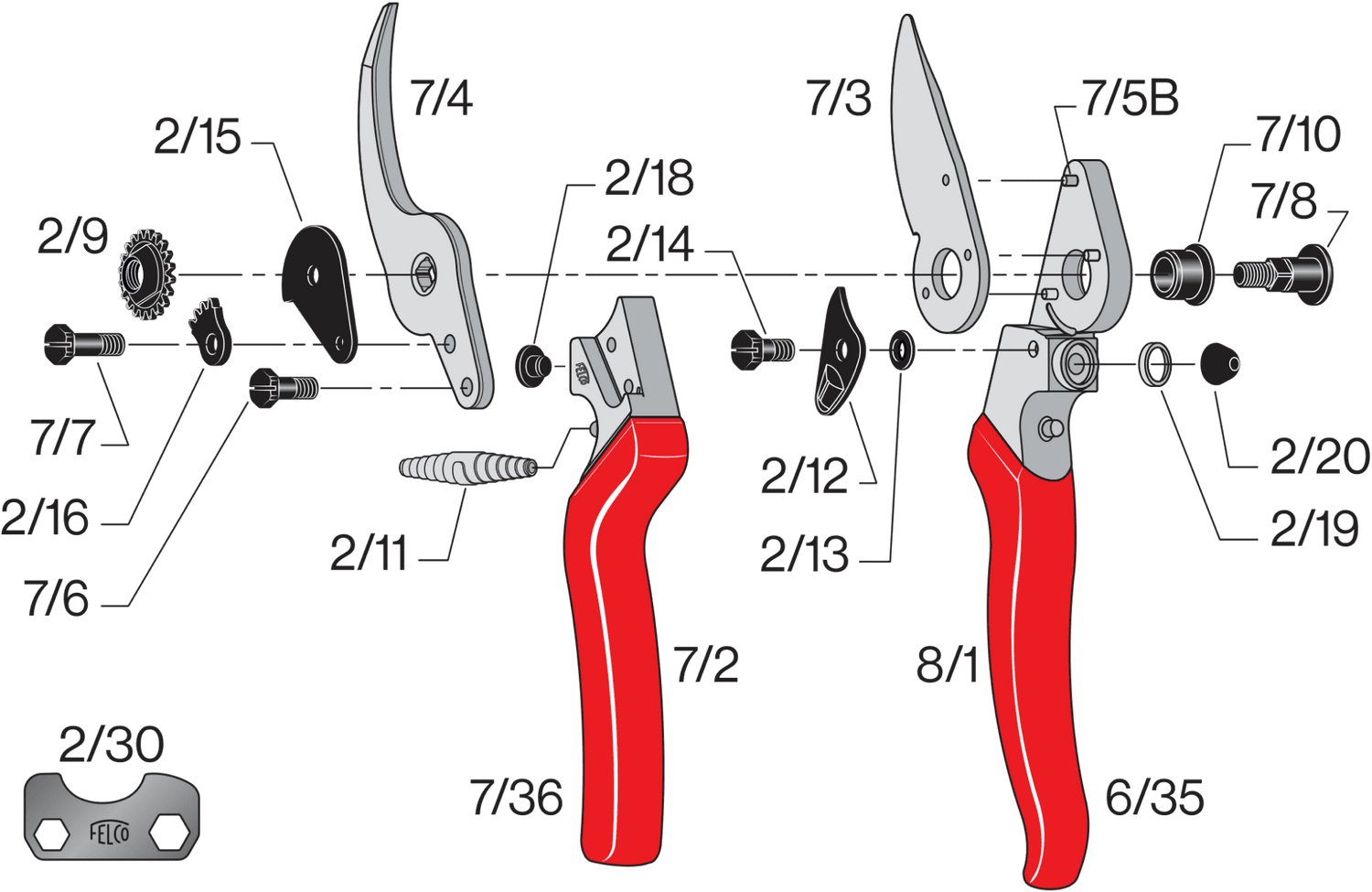 Spare parts for Felco 8