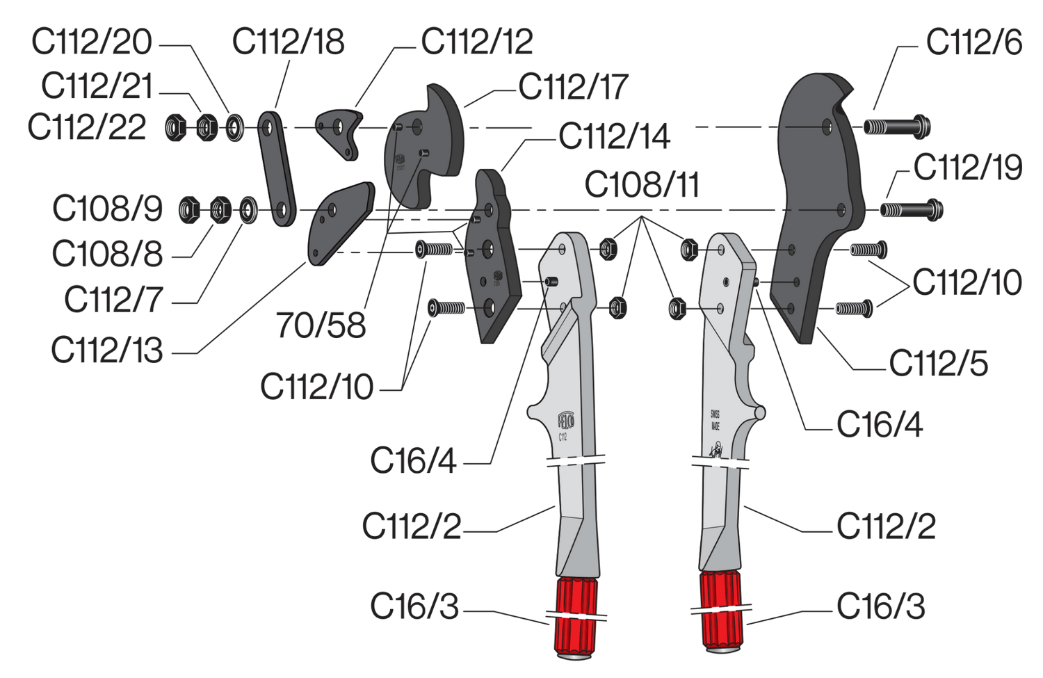 Spare parts for Felco C112