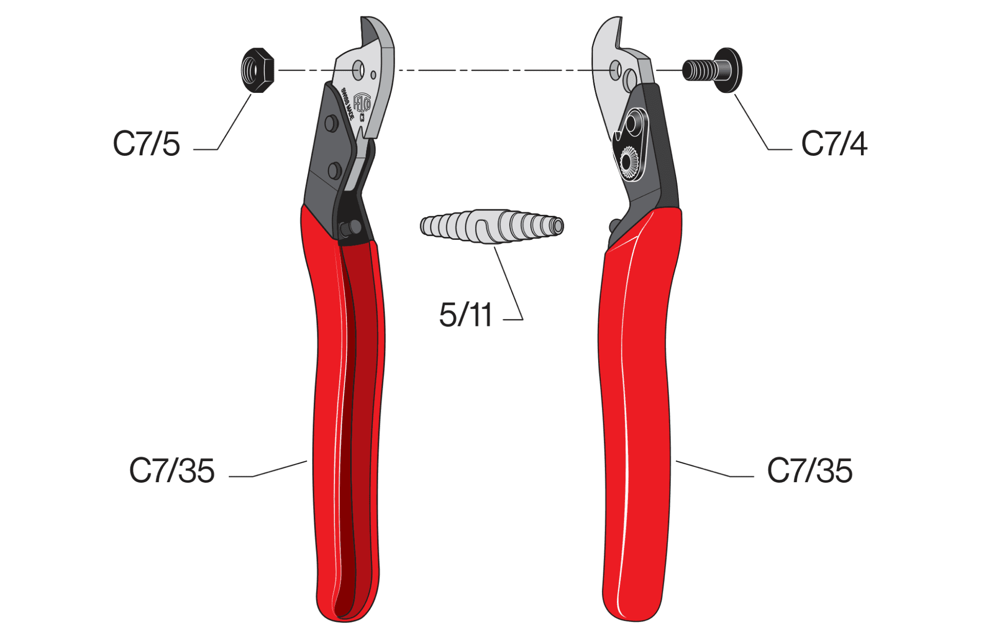 FELCO C3 – FELCO C3 – gyártói ábra, robbantott ábra