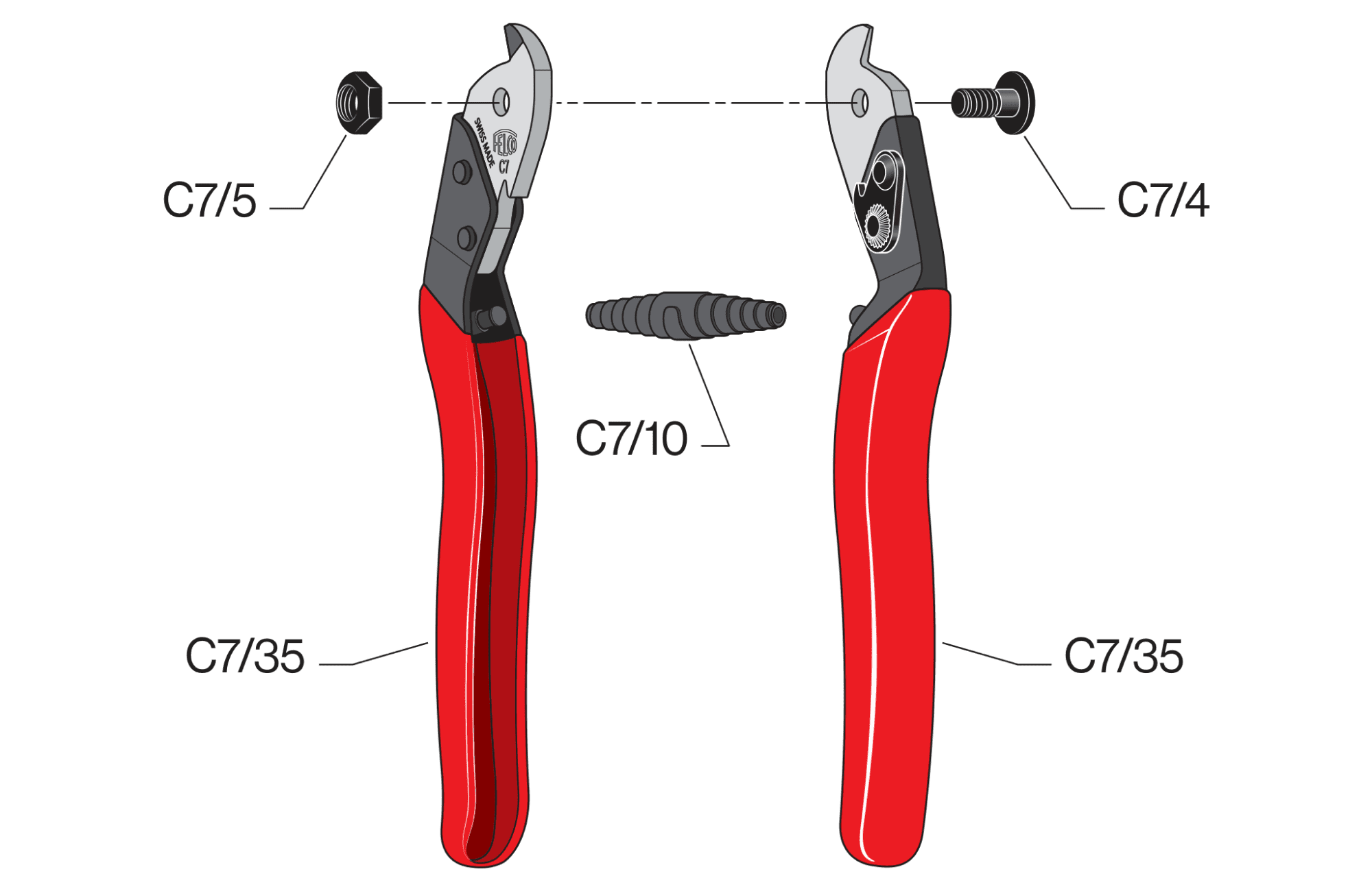 FELCO C7 – FELCO C7 – gyártói ábra, robbantott ábra