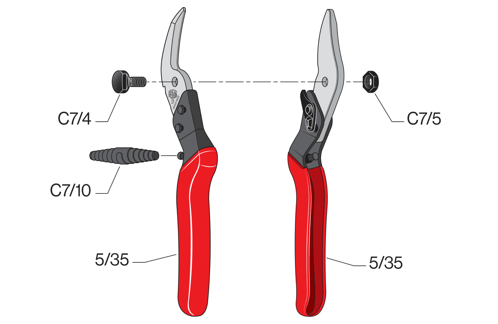 FELCO CP – FELCO CP – gyártói ábra, robbantott ábra