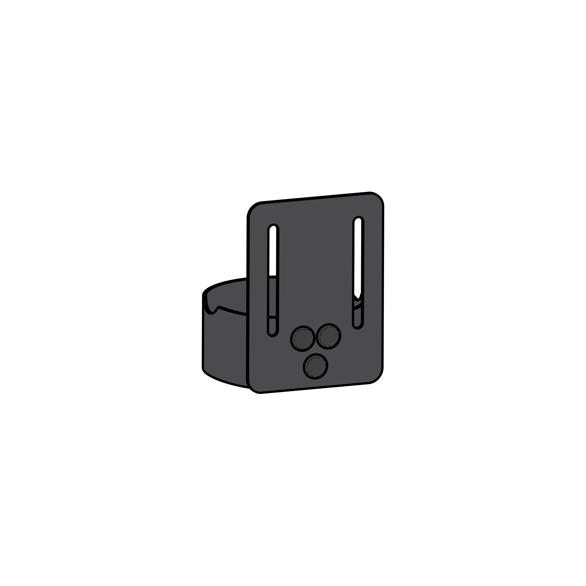 19/90 Flange with belt clip - Product - Main View