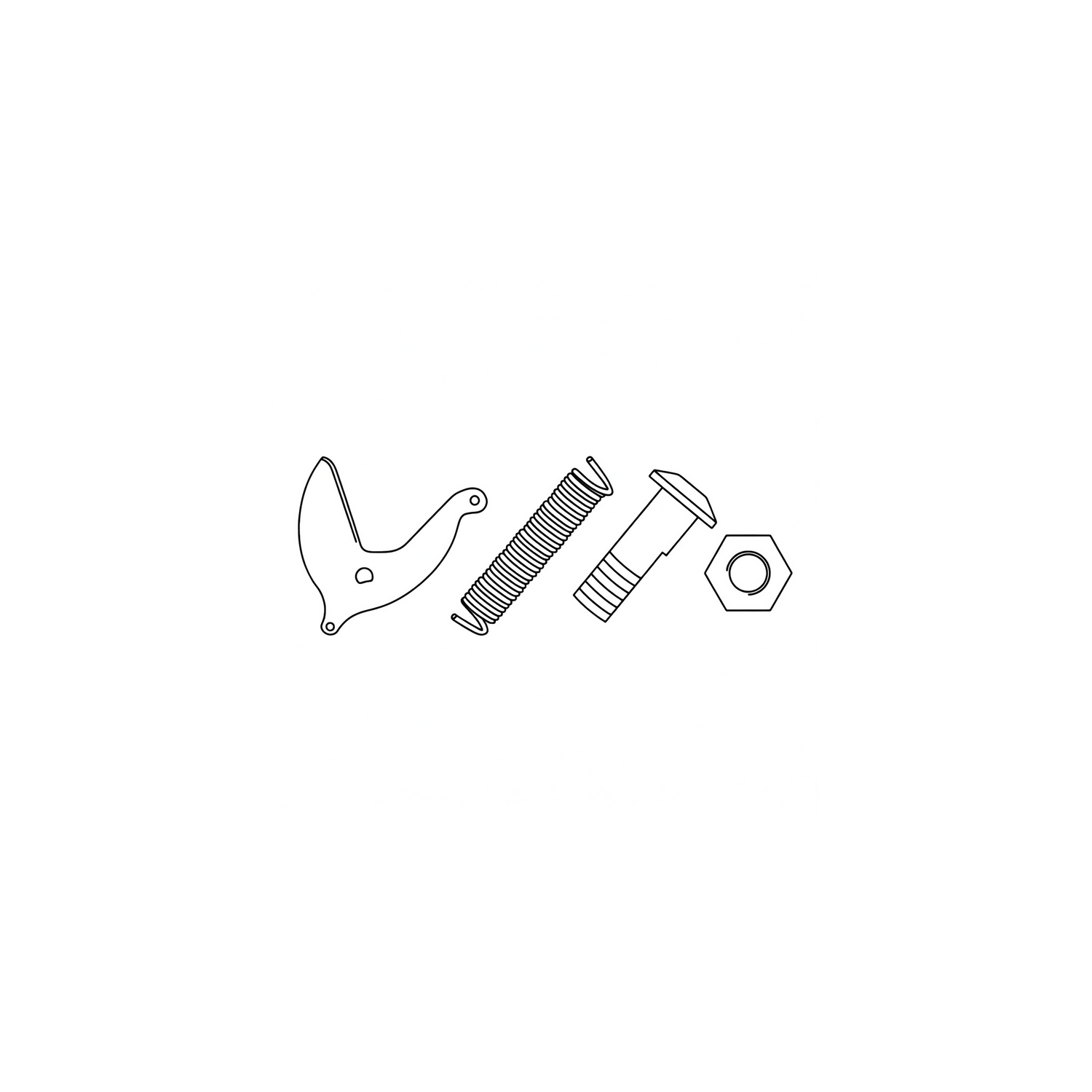 290/3-1 Kit: blade, spring, bolt, nut