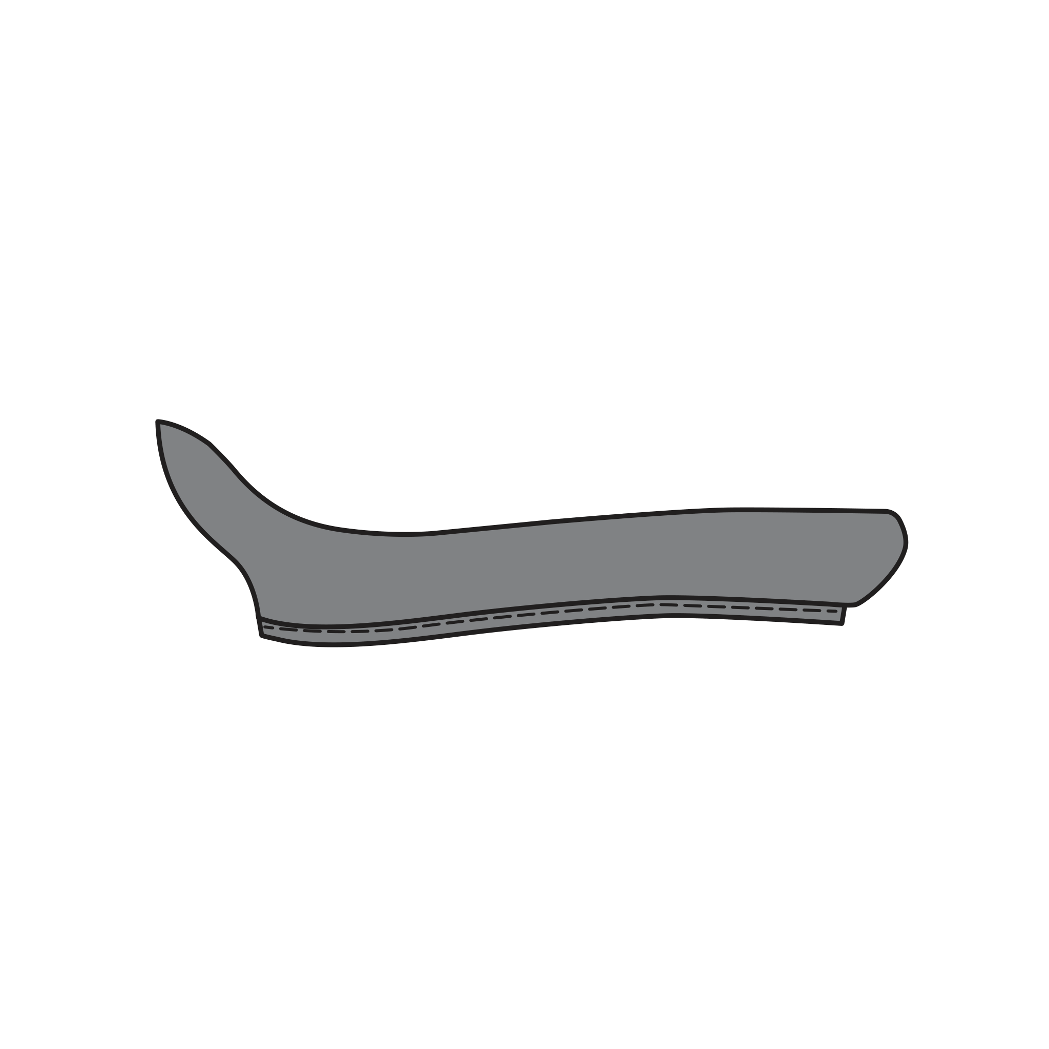 8/36br Elite Blade handle grip brown leather - Product - Main View