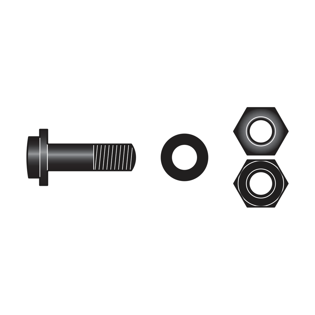 C12/90 Kit: bolt, washer, nuts - Product - Main View