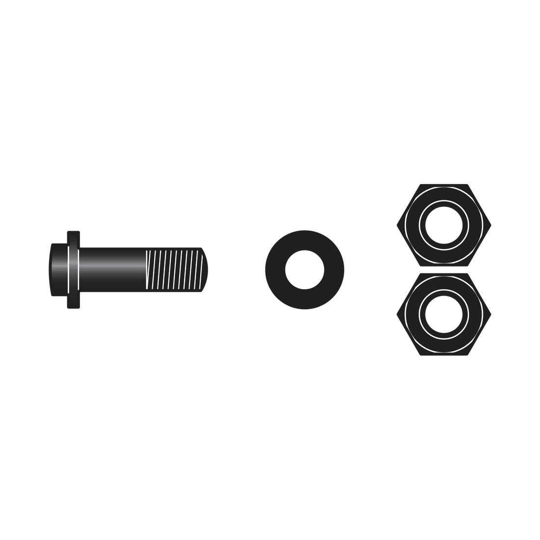 C16/90 Kit: bolt, washer, nuts - Product - Main View