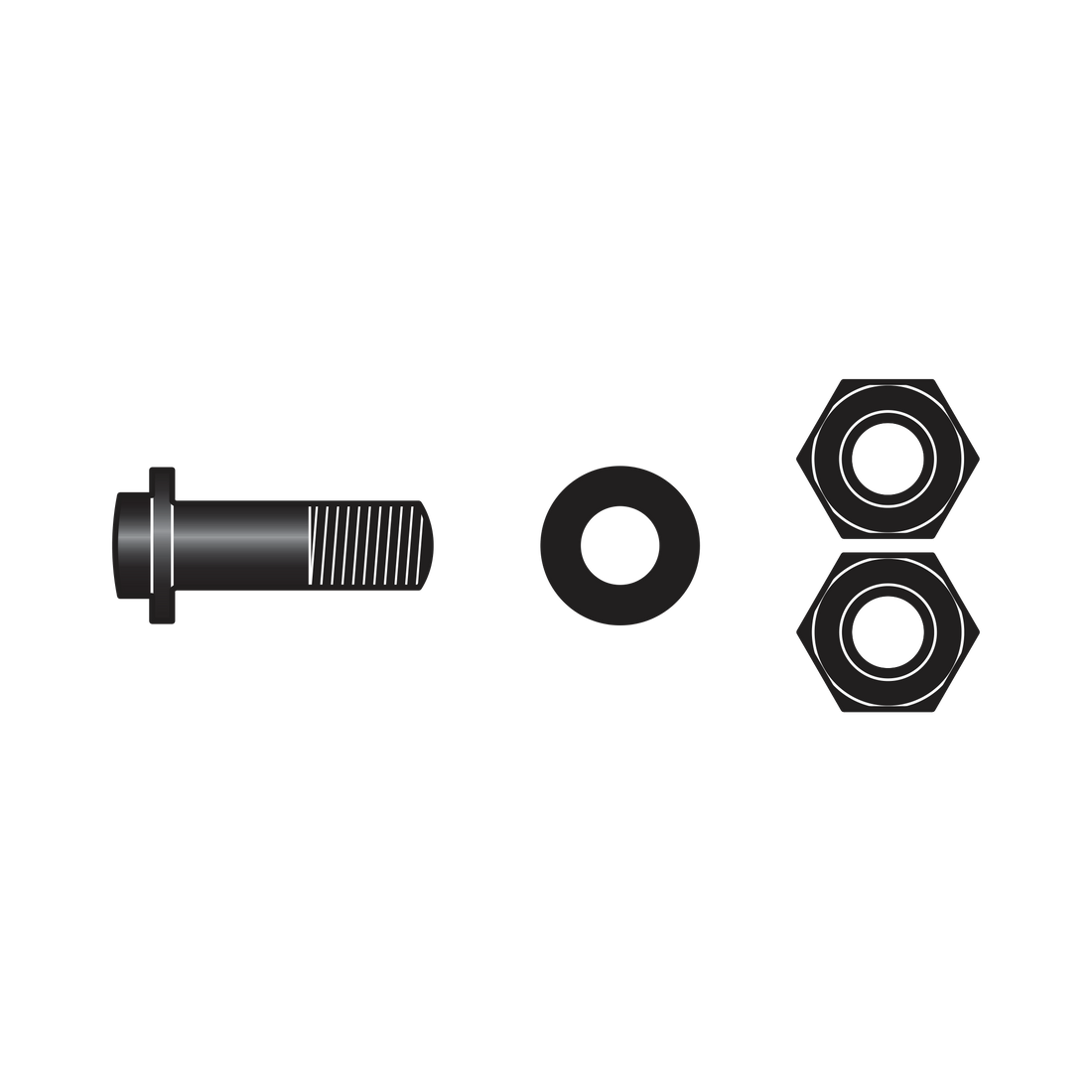 C9/90 Kit: bolt, washer, nuts - Product - Main View