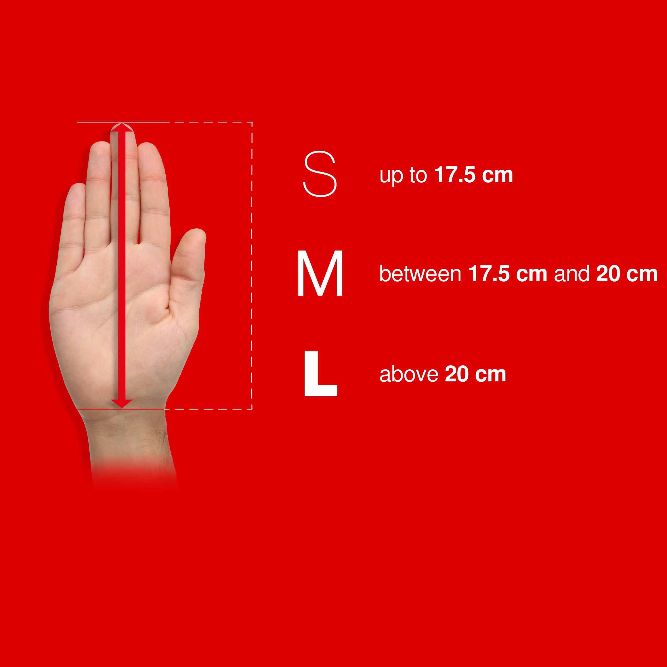 Hand size guide