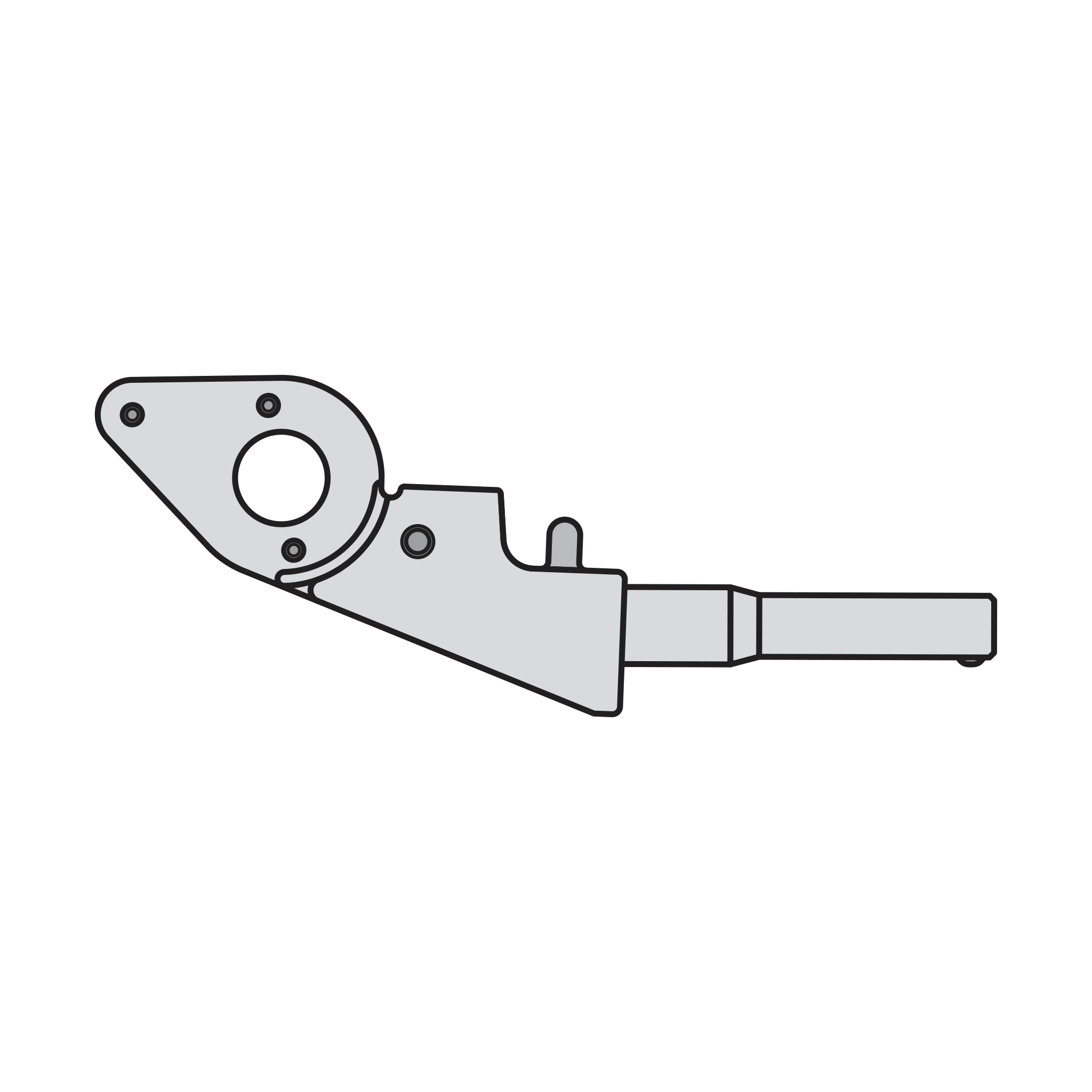 12/1 Complete handle assembly without blade - Product - Main View