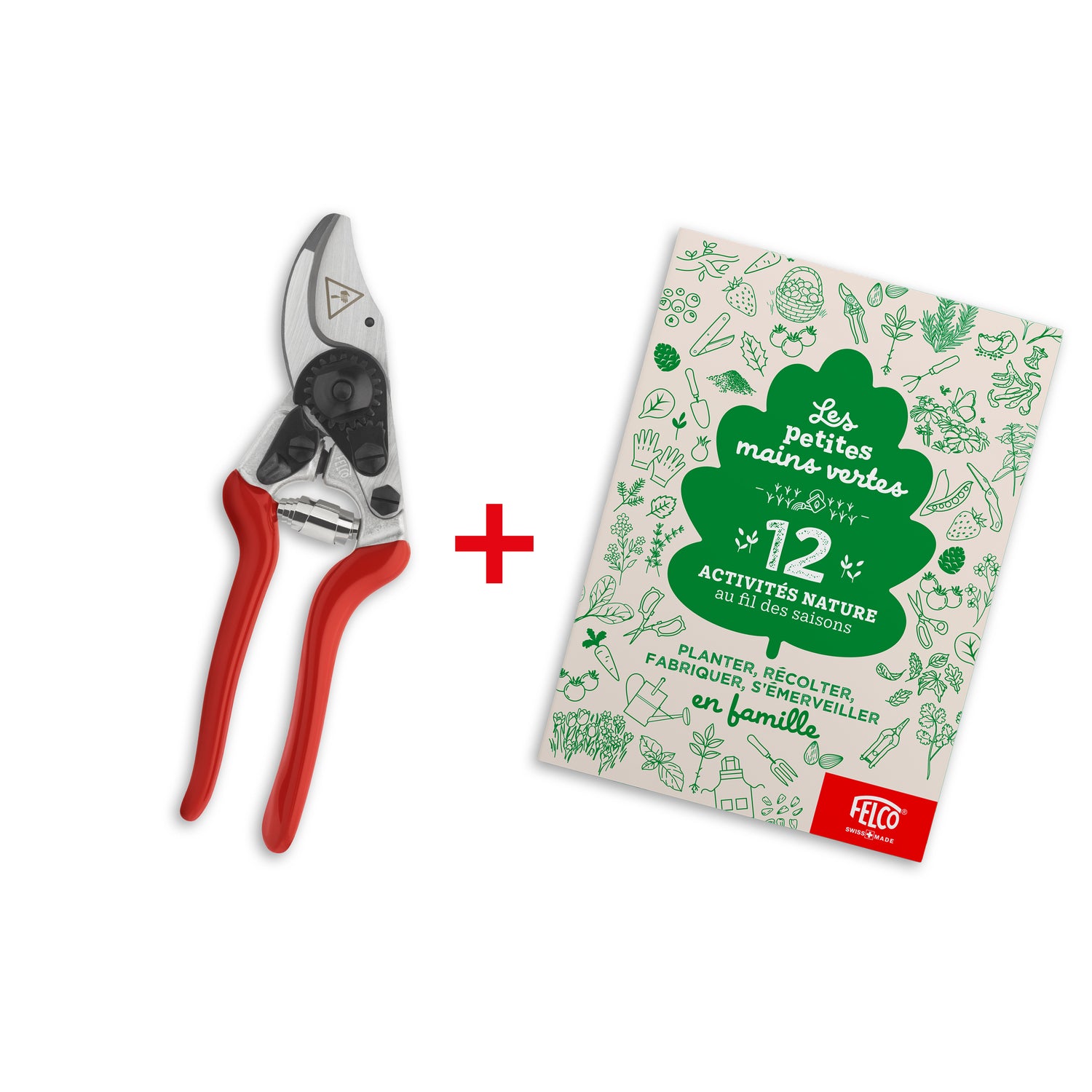 FELCO KIDS Pack: F14 KIDS Pruning Shears and “Little Green Thumbs” Book (DE/FR/EN)